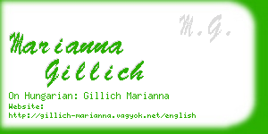 marianna gillich business card